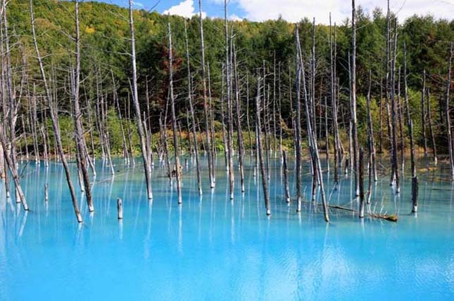 Kék tó Hokkaido városában